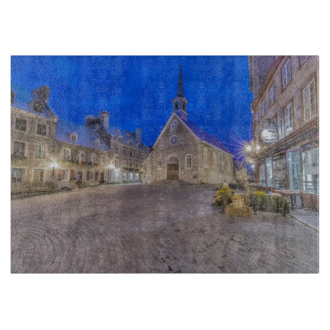 Tabla De Cortar Place Royale al amanecer (Anverso)