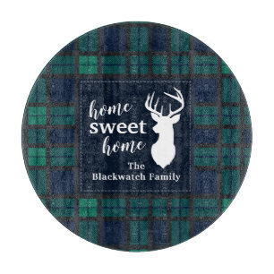 Tabla De Cortar Plage Holiday Tartan Clan Blackwatch Personalizado