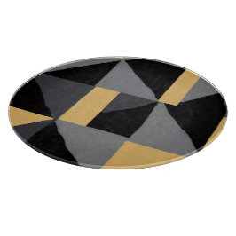 Tabla De Cortar Planche à Découper en Verre Géométrie Moderne