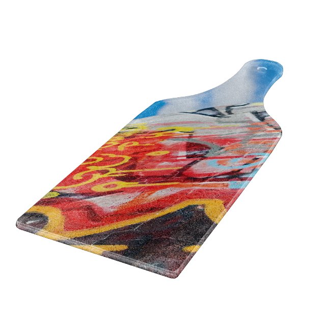 Tabla De Cortar planeta graffiti (Borde)
