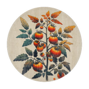 Tabla De Cortar Planta de tomates a la que amo el arte de los toma