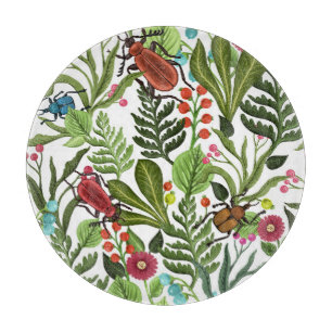 Tabla De Cortar Plantas e insectos decorativos: diseño sin inconve