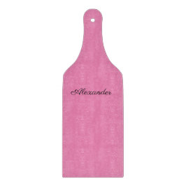 Tabla De Cortar Plantilla rosa moderna, placa de corte de guiones 