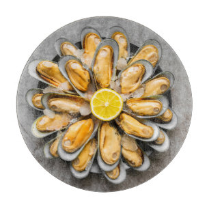 Tabla De Cortar Plata de ostras