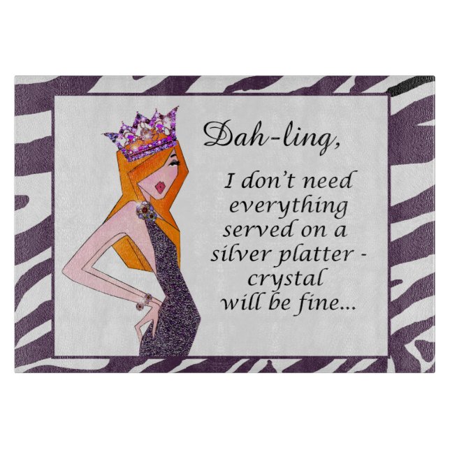 Tabla De Cortar Plata DIVA (Anverso)