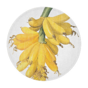 Tabla De Cortar Plátanos Amarillos Botánicos
