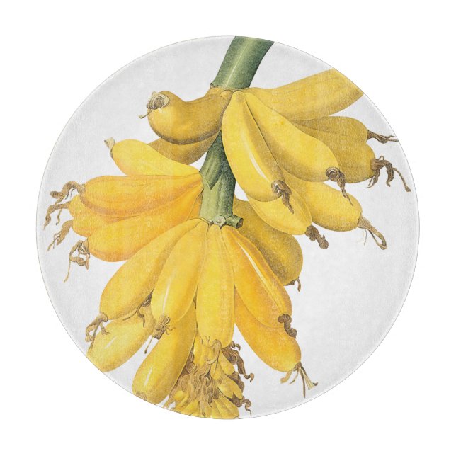 Tabla De Cortar Plátanos Amarillos Botánicos (Anverso)