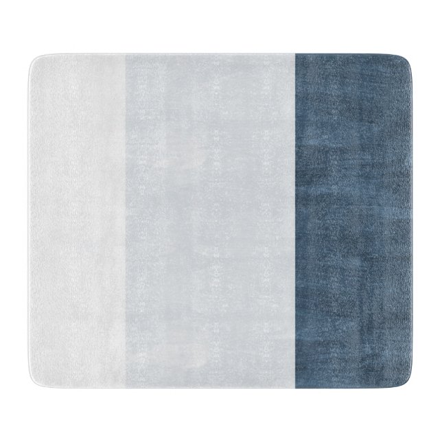 Tabla De Cortar Playa blanca azul marina (Anverso)