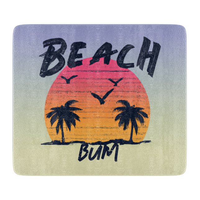 Tabla De Cortar Playa/costa/tropical/Hawai (Anverso)