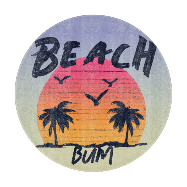 Tabla De Cortar Playa/costa/tropical/Hawai (Anverso)