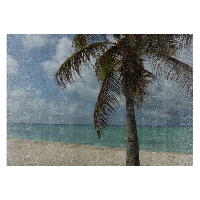 Tabla De Cortar Playa de Aruba I Bella Escena Natural (Anverso)