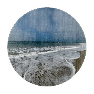 Tabla De Cortar Playa Santa Mónica en otoño.