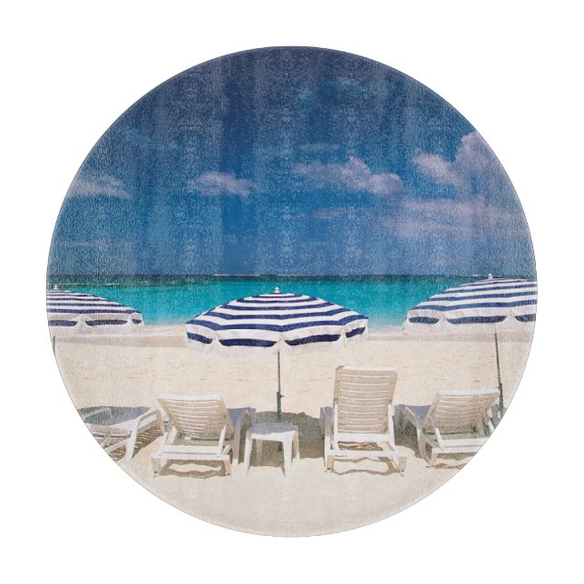 Tabla De Cortar Playas tropicales | Anguila Tropical Beach (Anverso)