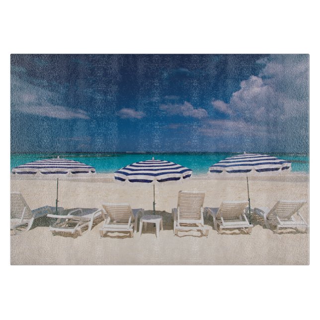 Tabla De Cortar Playas tropicales | Anguila Tropical Beach (Anverso)