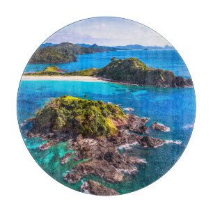 Tabla De Cortar Playas tropicales   Las Filipinas de El Nido