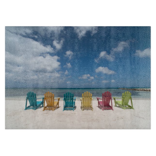 Tabla De Cortar Playas tropicales | Palm Beach, Aruba (Anverso)