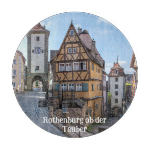 Tabla De Cortar Plönlein en Rothenburg ob der Tauber, Alemania