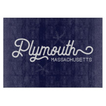 Plymouth Massachusetts Nautical Cutting Board