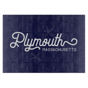 Tabla De Cortar Plymouth Massachusetts Nautical Cutting Board
