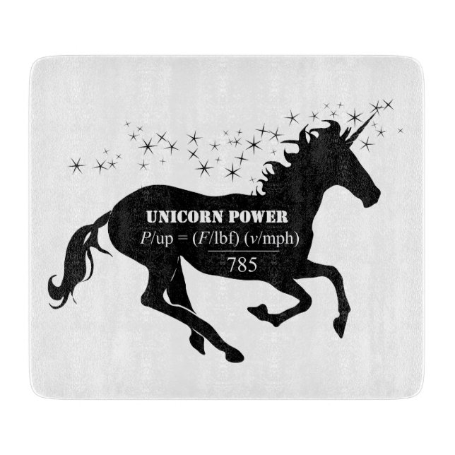 Tabla De Cortar Poder del unicornio (Anverso)