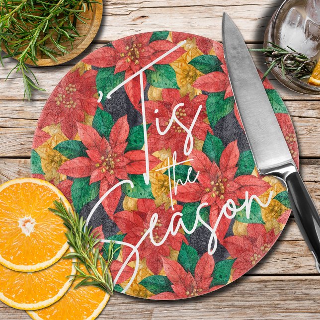 Tabla De Cortar Poinsettias Navidades elegantes (Subido por el creador)