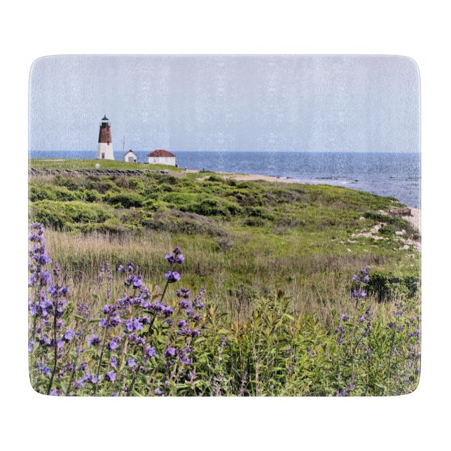 Tabla De Cortar Point Judith Lighthouse Rhode Island Cutting Board (Anverso)