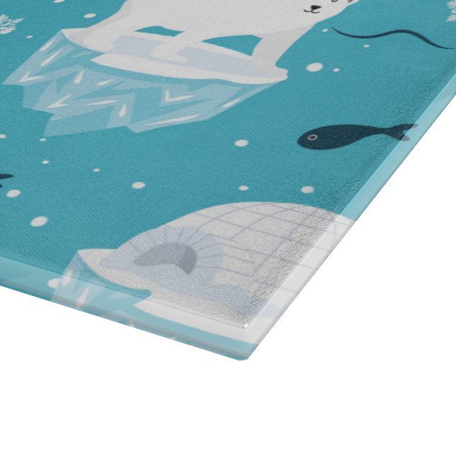 Tabla De Cortar Polar Bear Party (Borde)