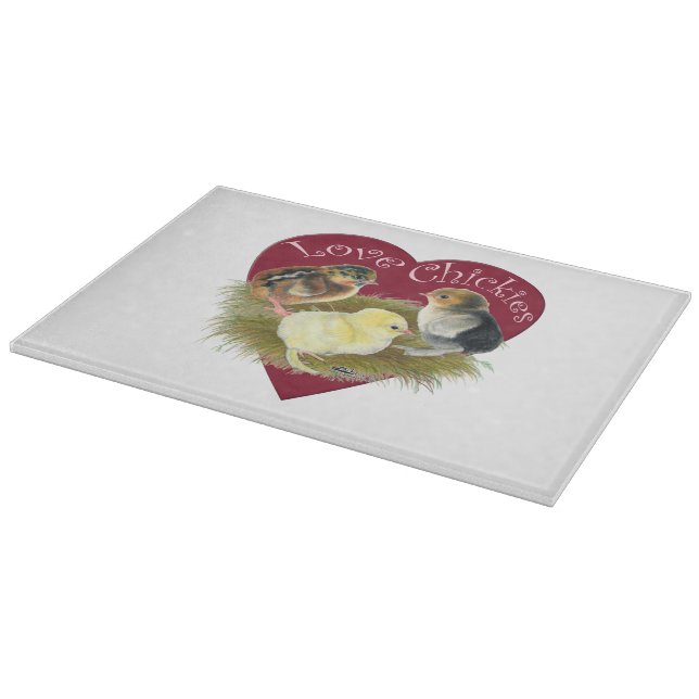 Tabla De Cortar Pollitas adorables (Borde)