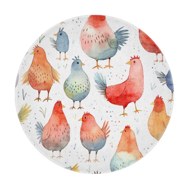 Tabla De Cortar Pollos de granja (Anverso)