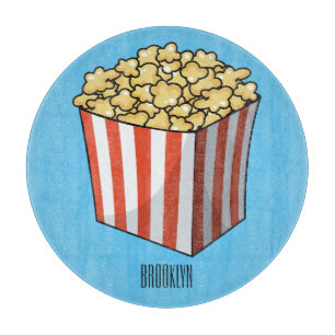 Tabla De Cortar Popcorn cartoon illustration