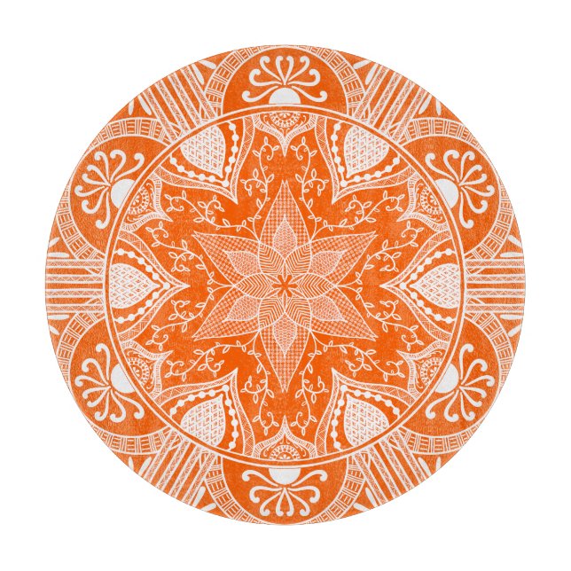Tabla De Cortar Poppy Mandala (Anverso)