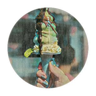 Tabla De Cortar Popsicina de helado retro
