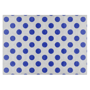 Tabla De Cortar Pos reales de polka azul