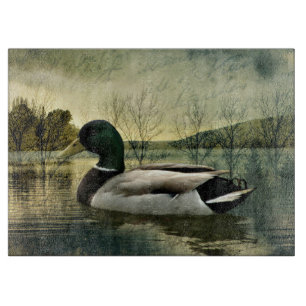 Tabla De Cortar Postal maleada vintage