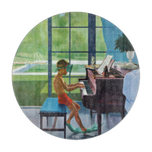Tabla De Cortar Práctica del piano del Poolside