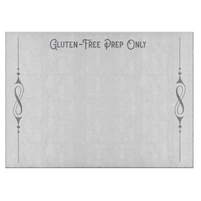 Tabla De Cortar Prep libre de gluten sólo con desplazamiento (Anverso)