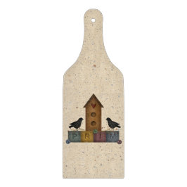 Tabla De Cortar Prim Birdhouse Glass Cutting Board