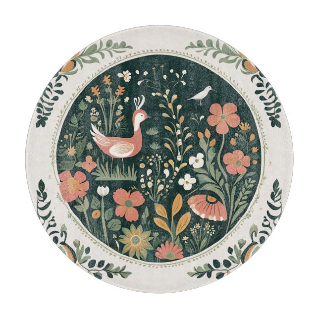 Tabla De Cortar Primavera folclórica (Anverso)