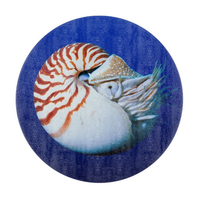 Tabla De Cortar Primer Plano De Nautilus Camerado (Anverso)
