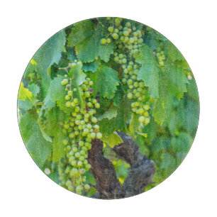 Tabla De Cortar Primer plano de uvas madurando