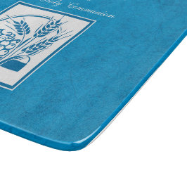 Tabla De Cortar Primera Comunión del ahijado, Trigo, Uvas Azul