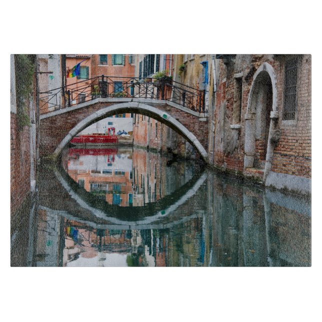 Tabla De Cortar Puente sobre el Canal de Venecia (Anverso)