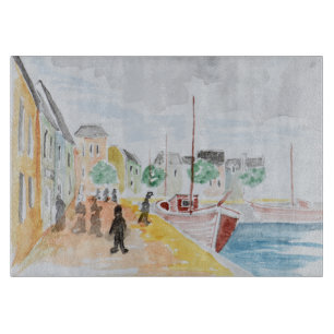 Tabla De Cortar Puerto de Concarneau   Bretaña, Francia