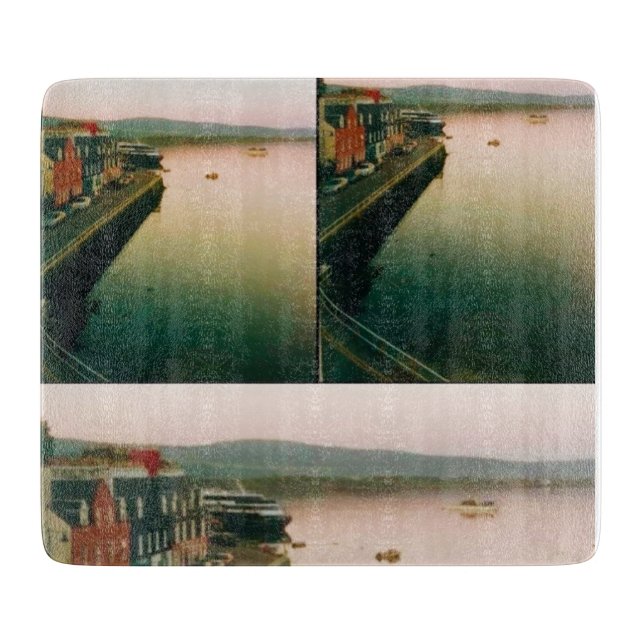 Tabla De Cortar Puerto de Tobermory, Isla de Mull, Escocia (Anverso)