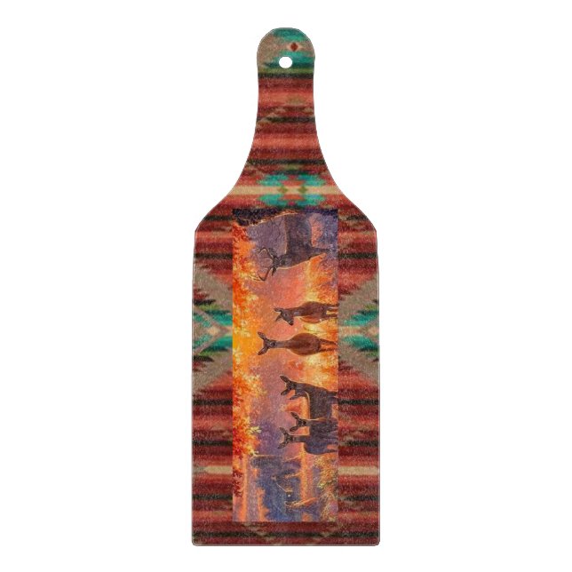 Tabla De Cortar Puesta de sol azteca (Anverso)