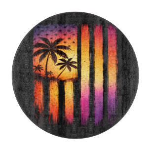 Tabla De Cortar Puesta de sol de verano American Vintage 4 de juli