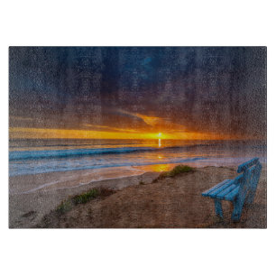 Tabla De Cortar Puesta de sol sobre el Océano Pacífico