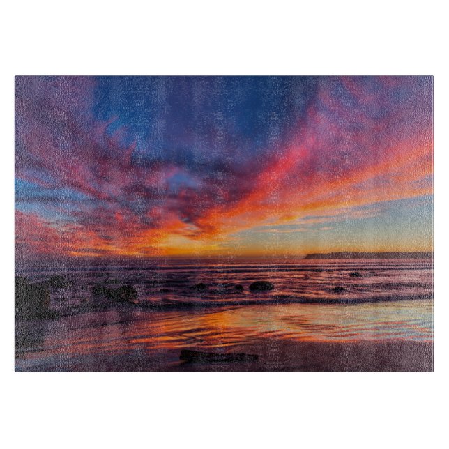 Tabla De Cortar Puesta de sol sobre el Pacífico desde Coronado 2 (Anverso)