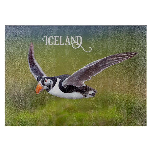 Tabla De Cortar Puffin de Islandia (Anverso)