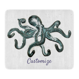 Tabla De Cortar Pulpo azul Thunder_Cove 
